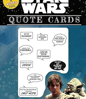 Star Wars Quote Cards by Editors of Thunder Bay Press- Paperback Sticker Book 