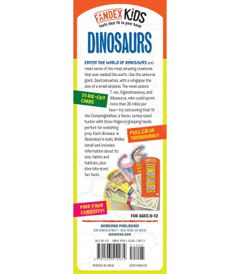 Fandex Kids: Dinosaurs: Facts That Fit in Your Hand: 48 Amazing Dinosaurs Inside! Cards by Workman Publishing- Cards