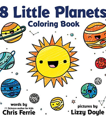 8 Little Planets Coloring Book by Ferrie, Chris Doyle, Lizzy (Ilt)- Paperback