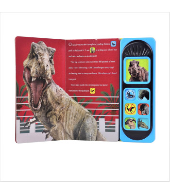 Jurassic World - Roll with the Dinosaurs Sound Book - PI Kids (Play-A-Sound) Board book – Sound Book,