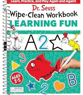 Dr. Seuss Wipe-Clean Workbook: Learning Fun (Dr. Seuss Workbooks) by Dr. Seuss-Spiral