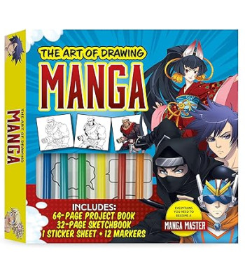 The Art of Drawing Manga Kit: Everything you need to become a manga master by Jeannie Lee  - Activity Set