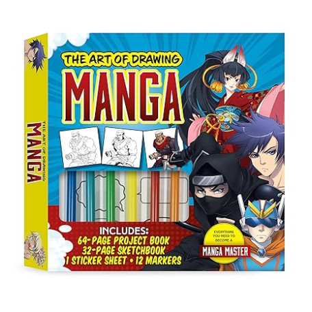 The Art of Drawing Manga Kit: Everything you need to become a manga master by Jeannie Lee  - Activity Set