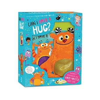 Can I Have a Hug Book and Plush  (The Very Hungry Worry Monsters)-Boxset