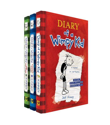 Diary of a Wimpy Kid: 3-Book Bundle by Jeff Kinney - Box Set-Hardcover