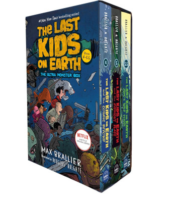 The Last Kids on Earth: The Ultra Monster Box  Set (books 4, 5, 5.5)  by Max Brallier -Hardcover 