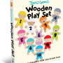 Chronicle Books Taro Gomi's Wooden Play Set - 10 Shapes Figured for Stacking Fun