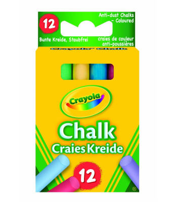 Anti Dust Chalk Coloured X 12