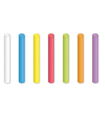 Anti Dust Chalk Coloured X 12