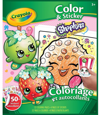 Crayola Shopkins Color and Sticker Book