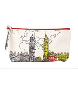 London Big Ben Handmade Pouch by Galison 