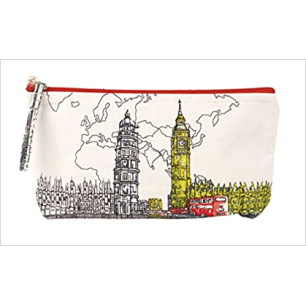 London Big Ben Handmade Pouch by Galison 