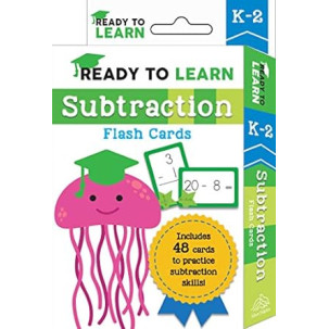 Ready to Learn: K-2 Subtraction Flash Cards: Includes 48 Cards to Practice Subtraction Skills! by by Editors of Silver Dolphin Books - Cards