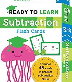 Ready to Learn: K-2 Subtraction Flash Cards: Includes 48 Cards to Practice Subtraction Skills! by by Editors of Silver Dolphin Books - Cards