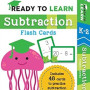 Ready to Learn: K-2 Subtraction Flash Cards: Includes 48 Cards to Practice Subtraction Skills! by by Editors of Silver Dolphin Books - Cards