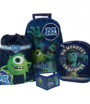 Disney Monsters University Inc Trolley Inc Set