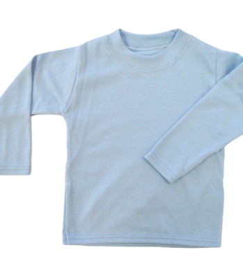 Baby Blue Unbranded Long Sleeve T-Shirt