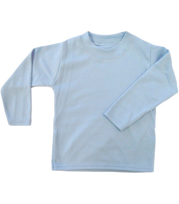 Baby Blue Unbranded Long Sleeve T-Shirt