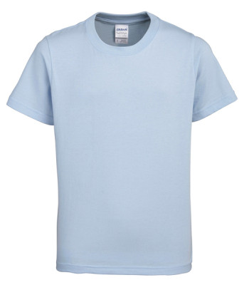 Light Blue Gildan Kids Soft Style Ringspun Short Sleet T-Shirt